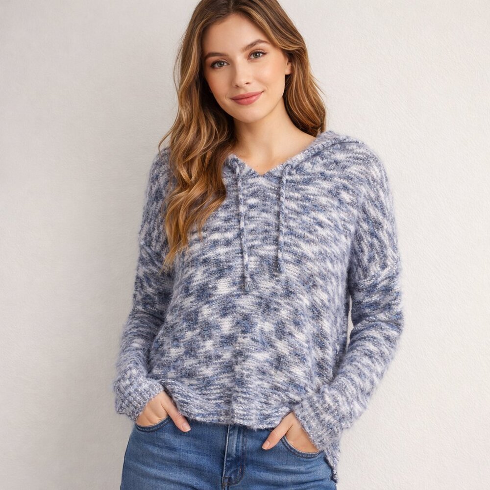 Womans Bobeau Brand Pullover Hooded Sweater, Multicolor, Size Medium, NWT